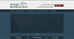 Desktop Screenshot of fiveboroughhomeinspection.com